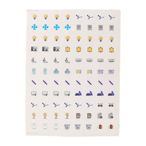 Picture of Smart Switch Icon Sticker Sheet Switch Icon Sticker Sheet  Smart Switch Icon Sticker